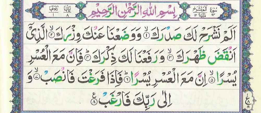 Surah Alam Nashrah 94