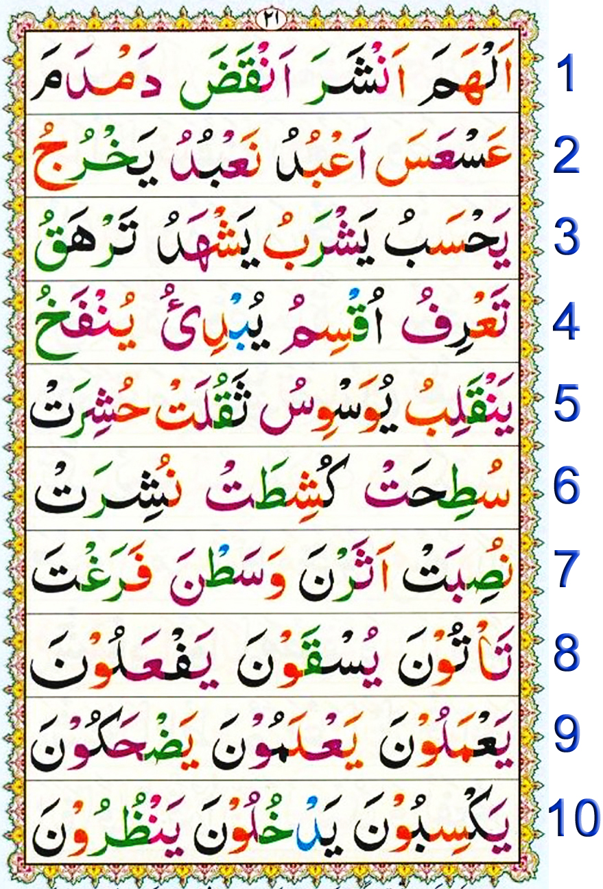 Noorani Qaida Lesson No 20