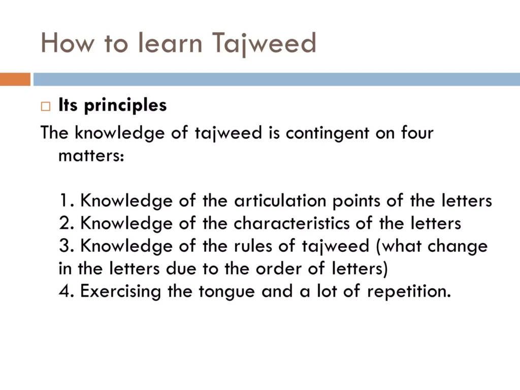 Learn Tajweed in English Free Course